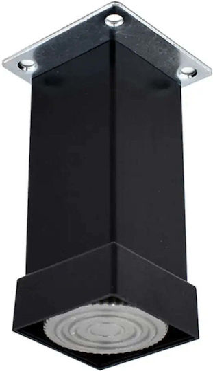X-IT Picior Metalic de Mobilier 4x4x5cm Negru