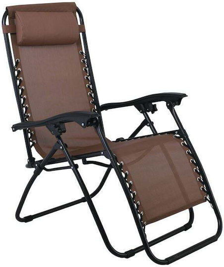 Woodwell Super Relax Șezlong-Fotoliu de Plajă Negru Set 2 Bucăți E618,1