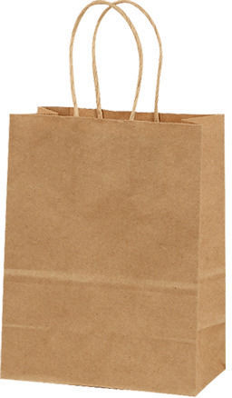 Metron Paper Gift Bag Brown 15x8x21cm