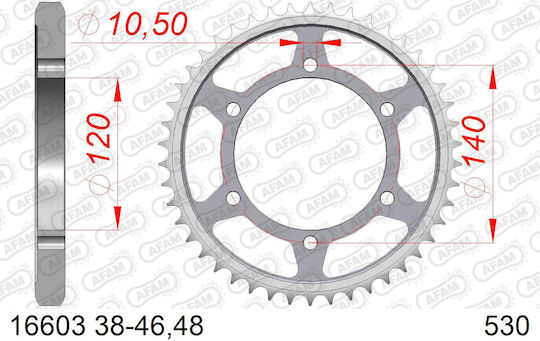 AFAM Pinion Spate Pentru Suzuki GSX-R 750