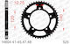 Afam Steel Rear Sprocket 525 Chain Code 14604-43