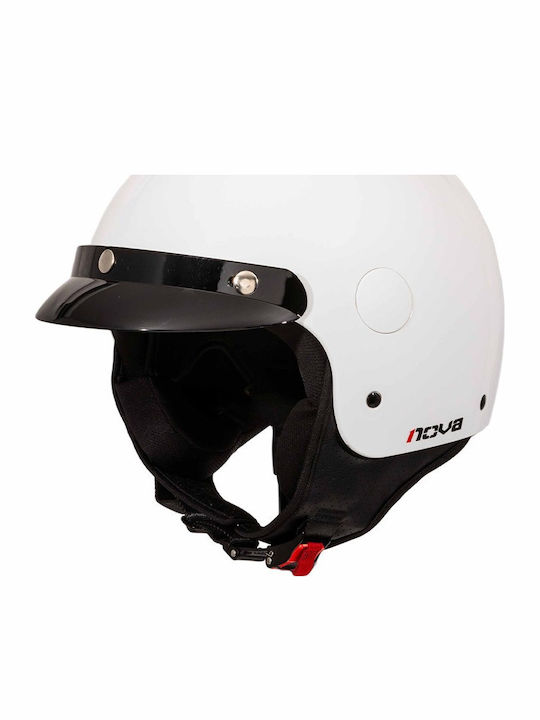 Nova Racing N-229P White Gloss Κράνος Μηχανής J...