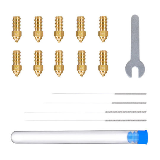 Set of Brass Nozzles Neptune 4 4 Pro 0.2 mm x2 0.4 mm x4 0.6 mm x2 0.8 mm x2