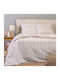 24home.gr Ultra Line Set Double Bed Sheets With Rubber Hugger 150x200+32cm Paris Gray 4 Pieces