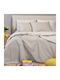 24home.gr Ultra Line Σετ Σεντόνια Υπέρδιπλα 235x270εκ. Light Grey (4τμχ)
