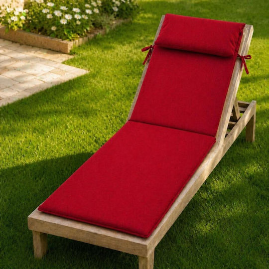 Pucioasa Sunbed Cushion Red 60x190cm