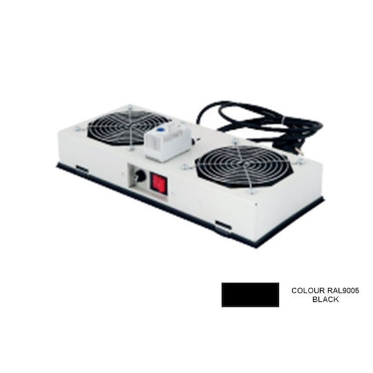Steel Ανεμιστήρας Rack STEEL-FAN-THM-2FWM-LG 1τμχ