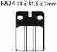Ebc Brake Pads Fa074 Set 1 Disc