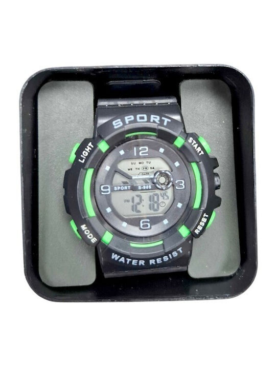 Digital Men's Watch 40mm Battery with Black Rub...