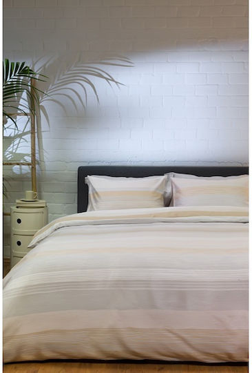 Biokarpet Παπλωματοθήκη Diamond 254 Opal Beige-σετ Παπλωματοθήκη Μονή