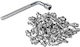Funn 50 Pcs Mamba Ripper Python Pins Silver