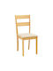 Dallan Wooden Dining Chairs Natural Shade 2pcs 40x47.5x89cm