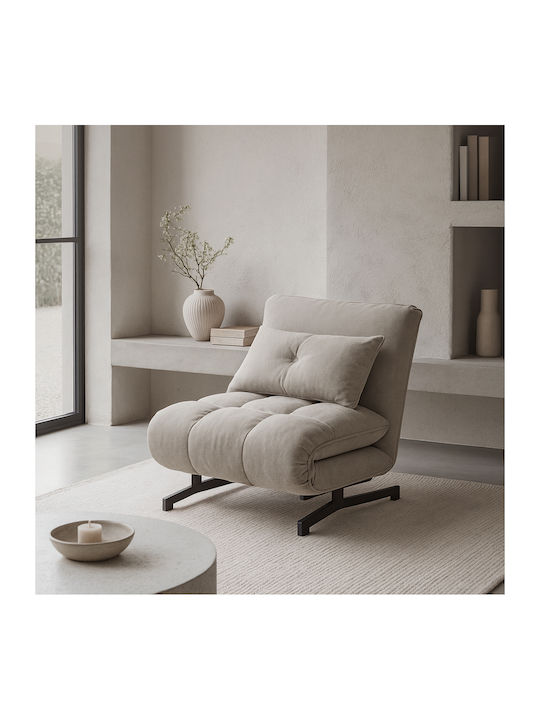 Tessera Sessel Bett Taupe 86x86x83cm
