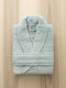 Nima Pure Hooded Bathrobe Dusty Blue 350gsm
