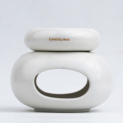 Candelinas Cyclades Wax Melter Ceramic Home Fragrance Tealight Holder Candelinas Cyclades Wax Melter Ceramic Home Fragrance Tealight Holder