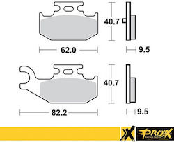 Pro-X Hintere Bremsbeläge Yxr660 Rhino 04-06 Links + Yfm700r Raptor Entspricht Ebc Fa428r Pro-X Hintere Bremsbeläge Yxr660 Rhino 04-06 Links + Yfm700r Raptor Entspricht Ebc Fa428r