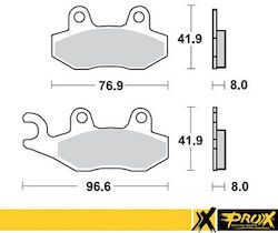 Pro-X Vorderseite Bremsbeläge Rm125/250 '89-95 + Yz125/250 '90-97 Entsprechung Zu Ebc Fa135r Pro-X Vorderseite Bremsbeläge Rm125/250 '89-95 + Yz125/250 '90-97 Entsprechung Zu Ebc Fa135r