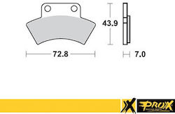 Prox Rear Brake Pads Polaris Scrambler Sportsman 400 '94-97 Equivalent To Ebc Fa232r Prox Rear Brake Pads Polaris Scrambler Sportsman 400 '94-97 Equivalent To Ebc Fa232r