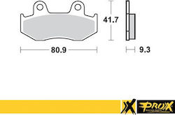 Pro-X Hintere Bremsbeläge Yfz450 '06-13 + Yfz450r '09-20 Entspricht Ebc Fa323r Pro-X Hintere Bremsbeläge Yfz450 '06-13 + Yfz450r '09-20 Entspricht Ebc Fa323r
