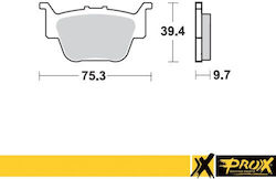 Prox Rear Brake Pads Trx450r '04-14 Equivalent To Ebc Fa373r