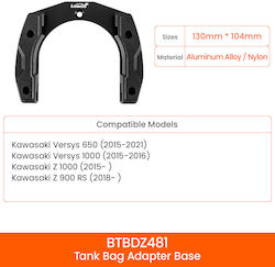 Loboo Магнитна Монтиране На Резервоара Чанта Лесно Kawasaki Версис 650 2015-2021 Версис 1000 2015-2016 Z1000 2015 Z900rs 2018