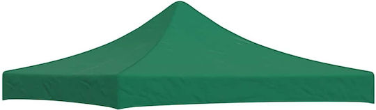 Klikareto Party Gazebo Cover Green with PVC Coating 3x3m
