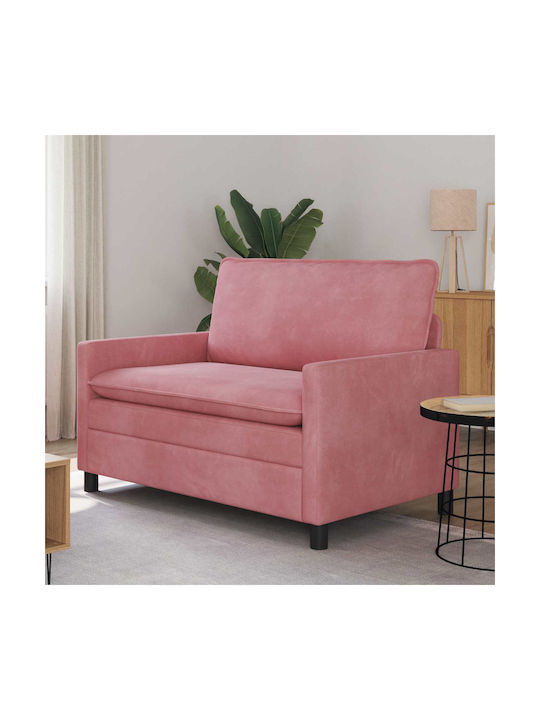 Doppelsitzer Samt Rosa 126x81x87.5cm