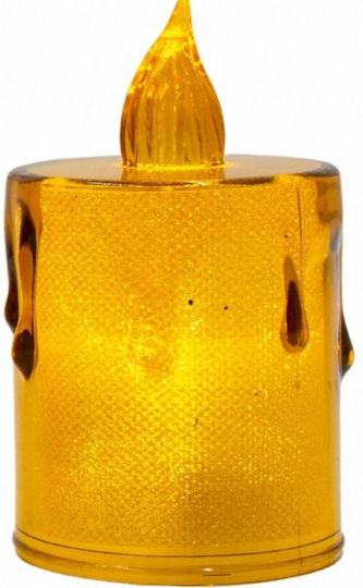 Decorative Candle 8 Cm Amber Warm White 1 Led White Decorative Candle 8 Cm Amber Warm White 1 Led White