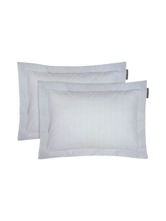 Greenwich Polo Club 2388 Σετ Μαξιλαροθήκες Oxford Grey 50x70εκ.