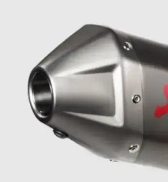 Akrapovic Τελείωμα Τελικού Τιτάνιο V-ec387 Ασημί