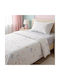 MayHome Semi Double Sheet Set with Elastic Band Made of Cotton & Polyester Beige 120x200cm