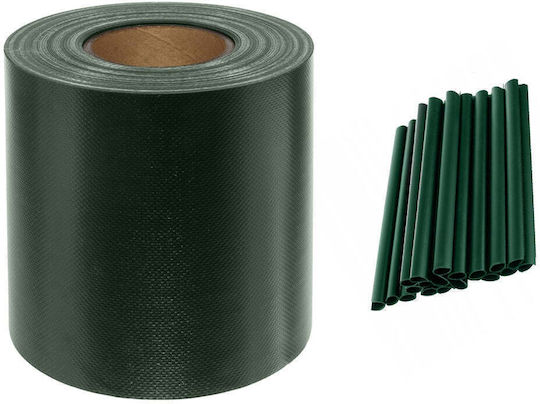 Set Benzi Decorative Gard Împrejmuire Zola 25 Cleme Durabil Pvc 450g/m2 19 X 3500 Cm Verde Set Benzi Decorative Gard Împrejmuire Zola 25 Cleme Durabil Pvc 450g/m2 19 X 3500 Cm Verde