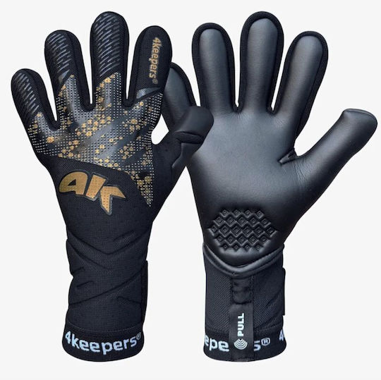 4Keepers Γάντια Τερματοφύλακα Παιδικά Μαύρα
