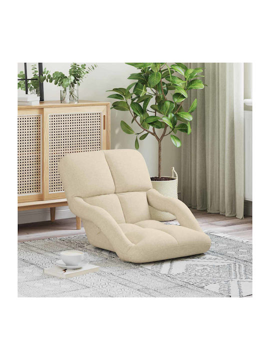 Vielseitiger Sitzsack Pouf Sessel Crem 58x62x58cm