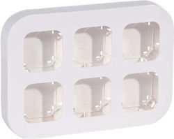 Empty Six-module Console Ip21 Forix Legrand White