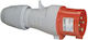 Ip44 Plug 3p+e 16a 380/415v Legrand Grey Red