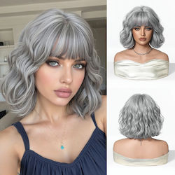Animis Beauty Περούκα με Συνθετική Τρίχα σε Γκρ...