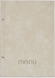 Next Menu Holder made of PU Leather in Beige Co...