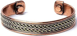Copper Bracelet Χάλκινο Bracelet Magnetic Motif Double Helix Dimensions 7x1cm Copper Bracelet Χάλκινο Bracelet Magnetic Motif Double Helix Dimensions 7x1cm