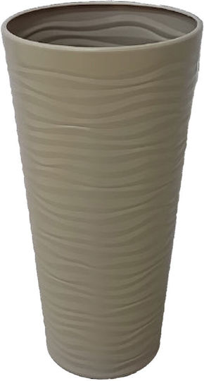 TnS Plastic Flower Pot Mocha TnS Plastic Flower Pot Mocha