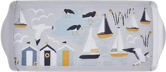 Ulster Weavers Seashore Melamine Gray Serving Platter 38.7x16.7cm