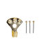 Lux Tools 3 Doppel-Badezimmerhaken mit Schrauben Bronze