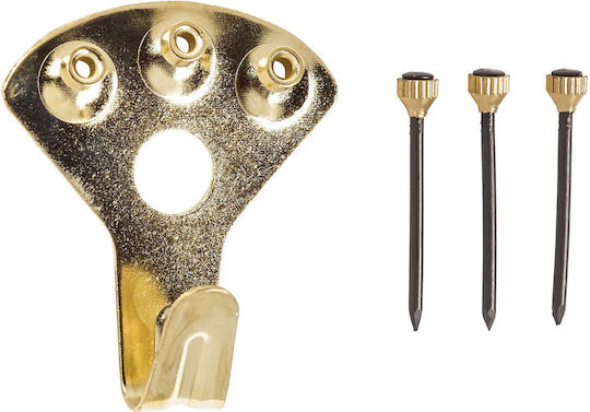 Lux Tools 3 Doppel-Badezimmerhaken mit Schrauben Bronze