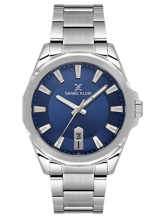 Daniel Klein Herrenuhr mit Batterie und Metall-Armband