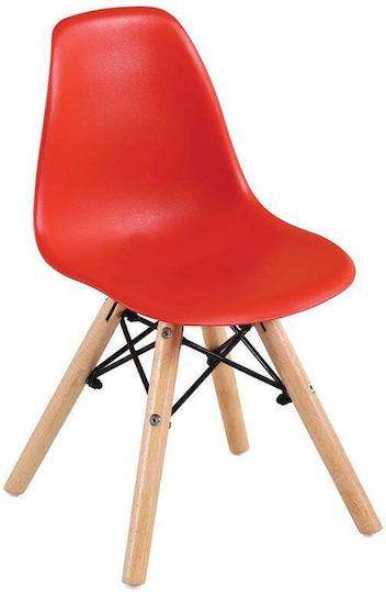 Kinderstühle Art Wood Kid Rote Rot 32x34x57cm 4Stücke