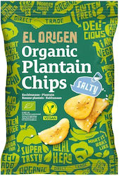 Bio Kartoffelchips Grüne Bananen Plantain Meersalz El Origen 80gr