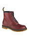 1460 Leder Rot Herrenstiefel