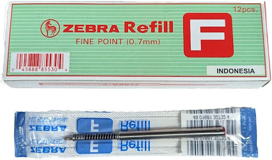 Zebra Replacement Ink for Fine Fountain Pen Red SL-F1/F-301C/F-301/F-402/F-XMD/301A