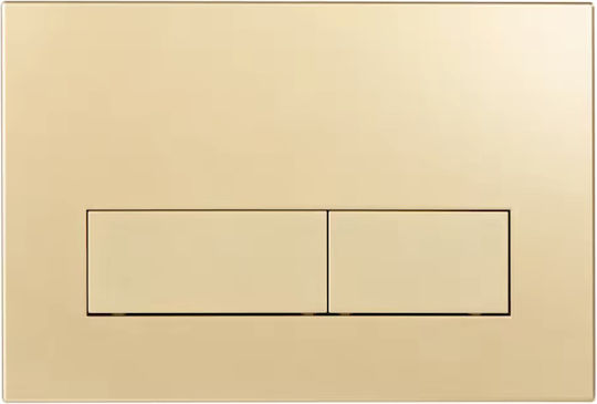 Naron Flush Plate for Dual Flush Toilets BRUSHED GOLD