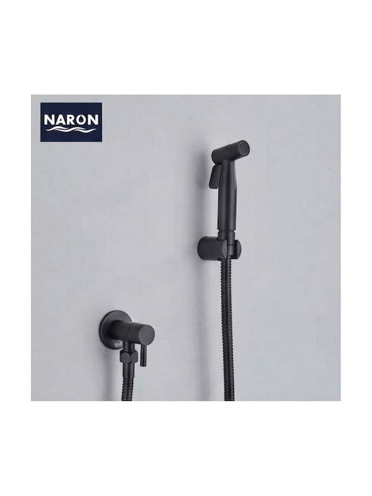 Naron Επιτοίχιο Σετ Μπιντέ Μαύρο